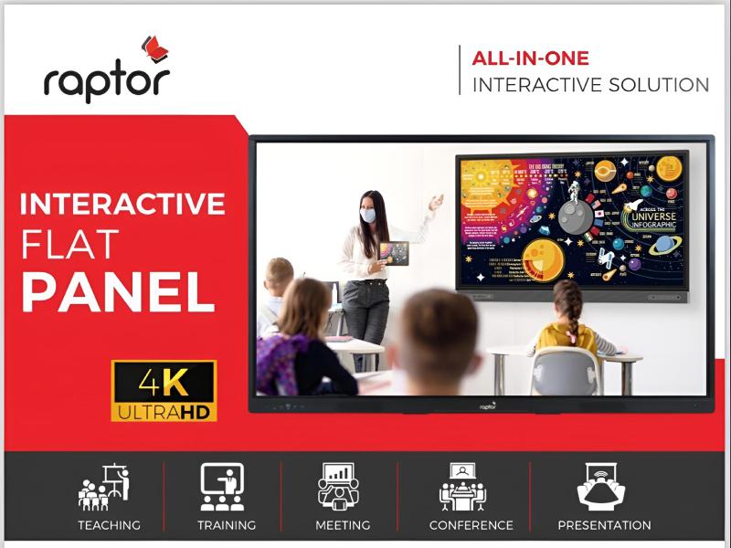 Raptor Interactive Panel for Smart Class Room Solution