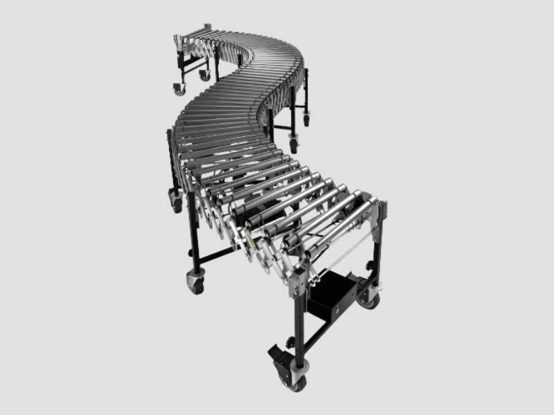 Flexible Roller Conveyor 100 Kg Per Meter for Warehouse Use