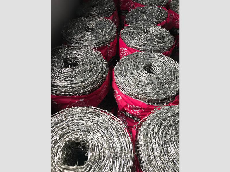 Iron Galvanized Barbed Wire 12–14 Gauge for Boundary Fencing
