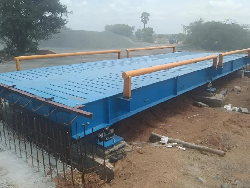 Pitless Trailer Weighbridge 100 Ton for Heavy Vehicles