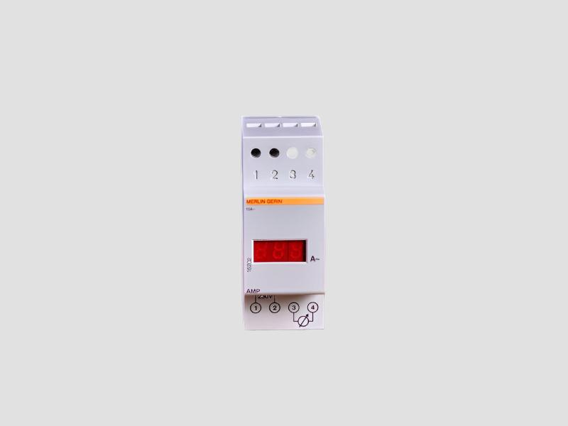 DIN Rail Ammeter 0 to 10A Digital LED AC Panel Mount Acti9 iAMP