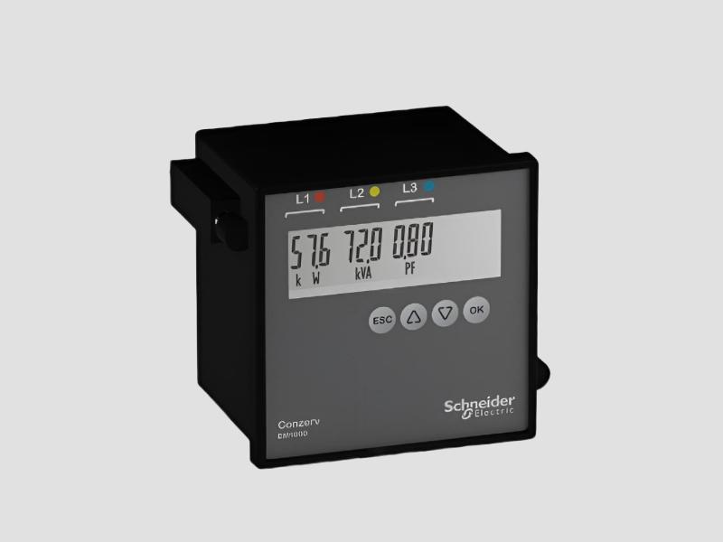 EM1000 EM1200 Series Digital Power and Energy Meter LCD Display