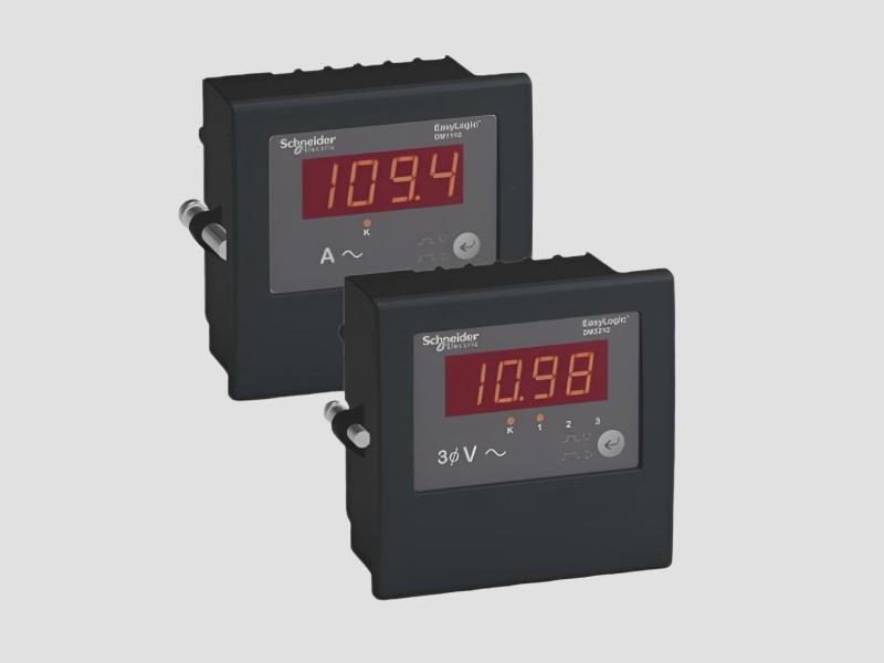 EasyLogic DM1000 to 3000 Digital Panel Meters for Electrical Monitoring