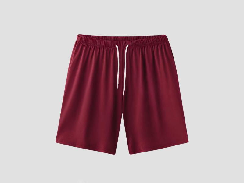 Regular Fit Casual Shorts In Red
