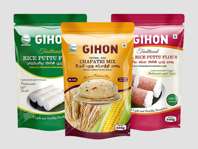 Food Grade Standup Pouch For Flour Packaging