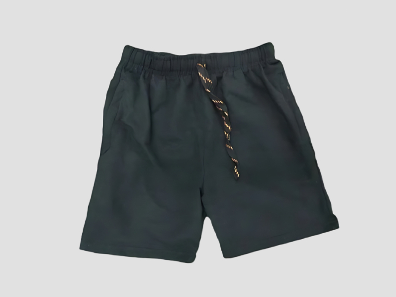 Black Kids Hosiery Cotton Shorts For Daily Comfort