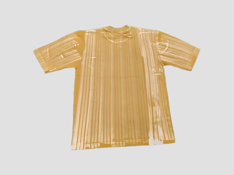 Dark Yellow Men Polyester Half Sleeve T Shirt