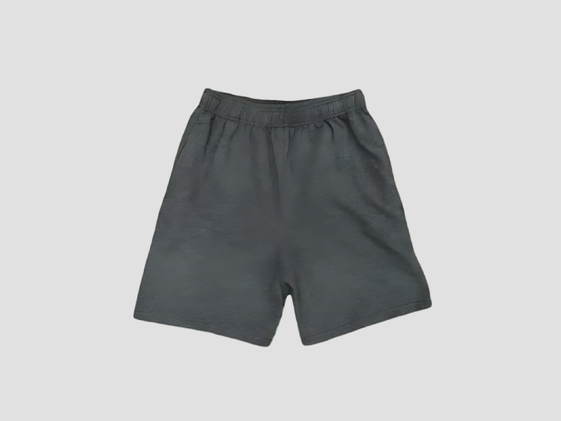 Grey Kids Hosiery Cotton Shorts For Daily Wear