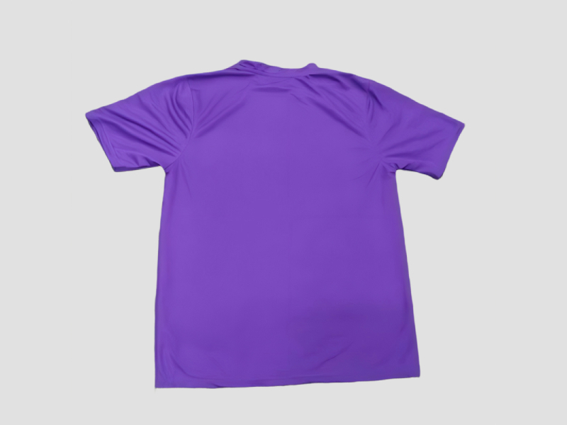 Purple Men Polyester Half Sleeve T Shirt