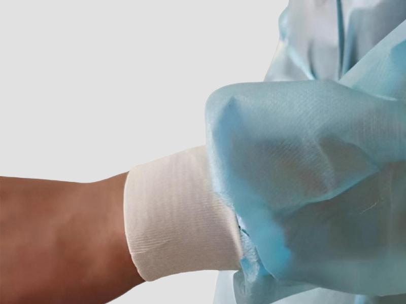 Knitted Rib Cotton & Polyester Roll for Medical and Industrial Use