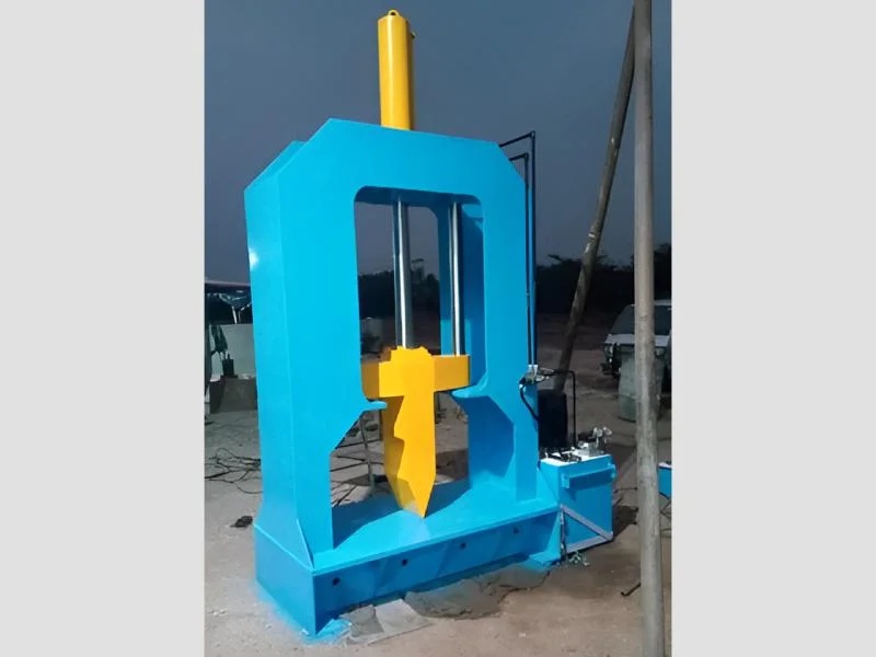 Hydraulic Wood Splitter Machine 60 Ton/hr Mild Steel