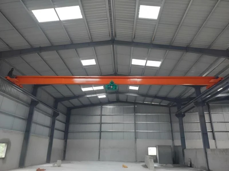 Single Girder EOT Crane  0.5 To 10 Ton Capacity  Plant Material Handling