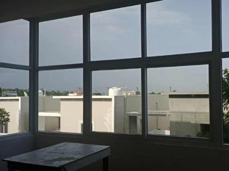 Fixed Glass Window System with Aluminium Frame for Industrial and Office Use