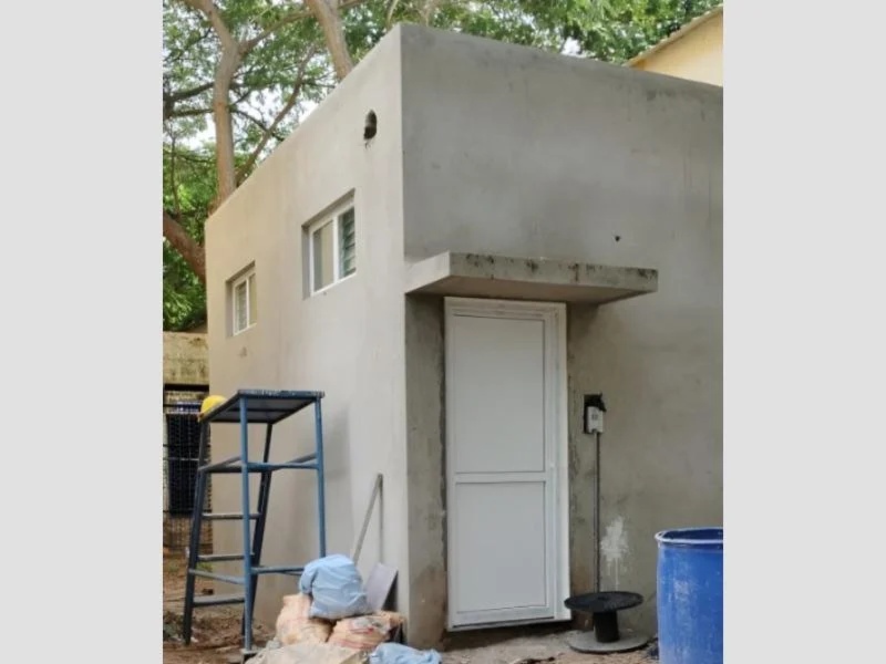 UPVC Rest Room Door with Solid Panel Design for Commercial Washrooms