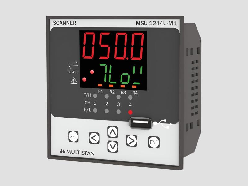 4 Channel Temperature Scanner Controller