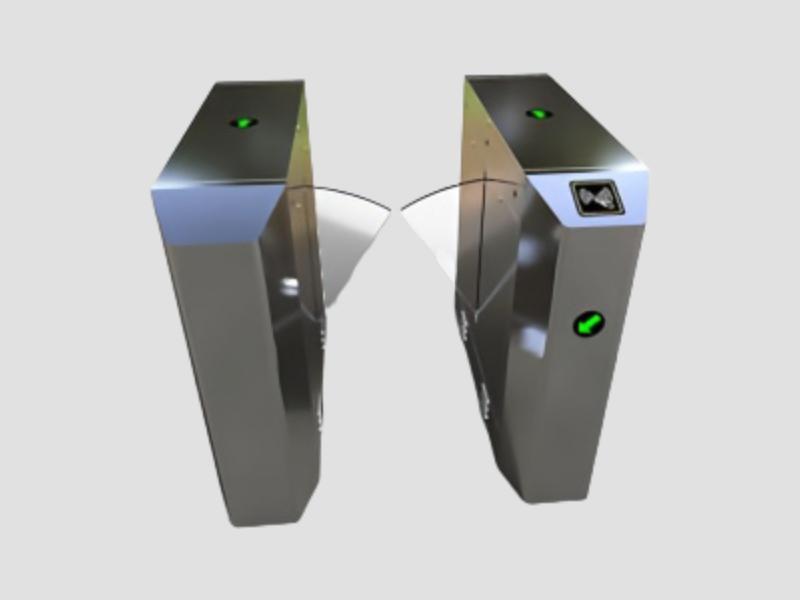 Automatic Entrance Flap Barrier for Pedestrian Access Control