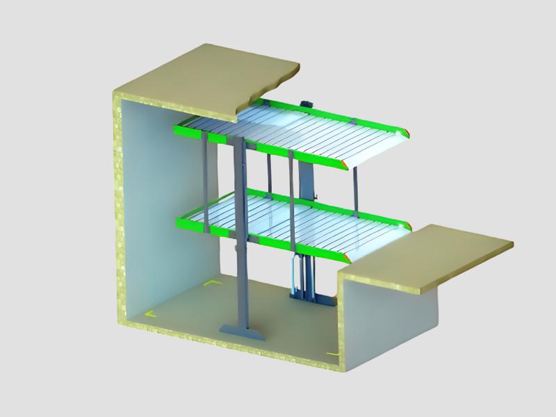Pit Stack Parking System for Basement Residential and Commercial Use