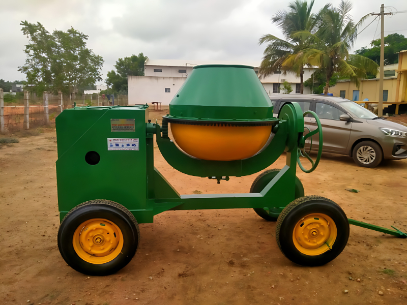 1 Bag Diesel Engine Concrete Mixer Machine For Construction Sites