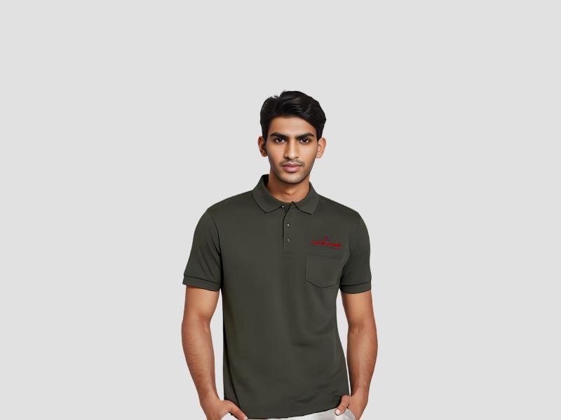 Plain Corporate Polo T Shirt Cotton for Business Uniform Supply