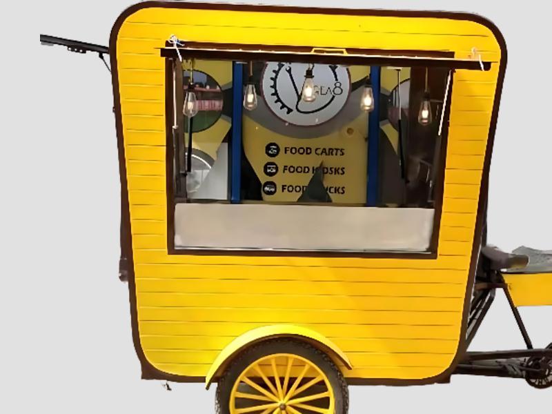 Commercial Push Cart Heavy Duty Mobile Food & Retail Stall