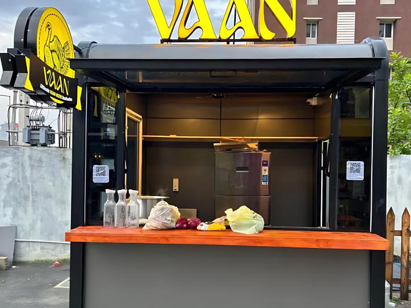 Custom Outdoor Food Kiosk Modular Design for Street Food Business