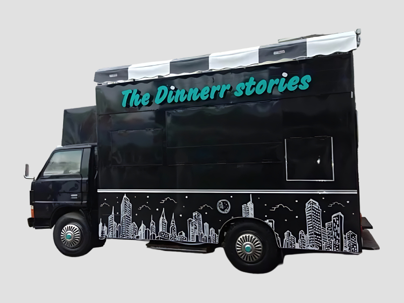 Mobile Catering Food Truck with Custom Branding for Events and Restaurant Business