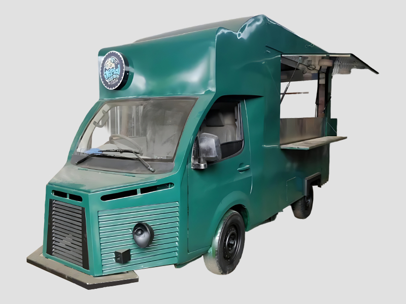 Mobile Food Vending Truck with Lift Up Service Counter for Street Catering