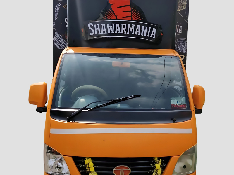 Mobile Shawarma Food Truck with Custom Branding for Street Food Business