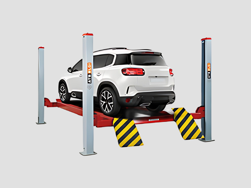 Four Post Hydraulic Car Lift 4000 Kg for Wheel Alignment
