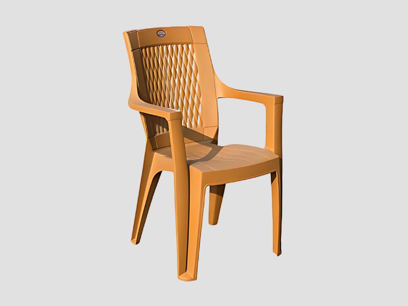 Diamond Pattern Mist Plastic Chair For Residential Use