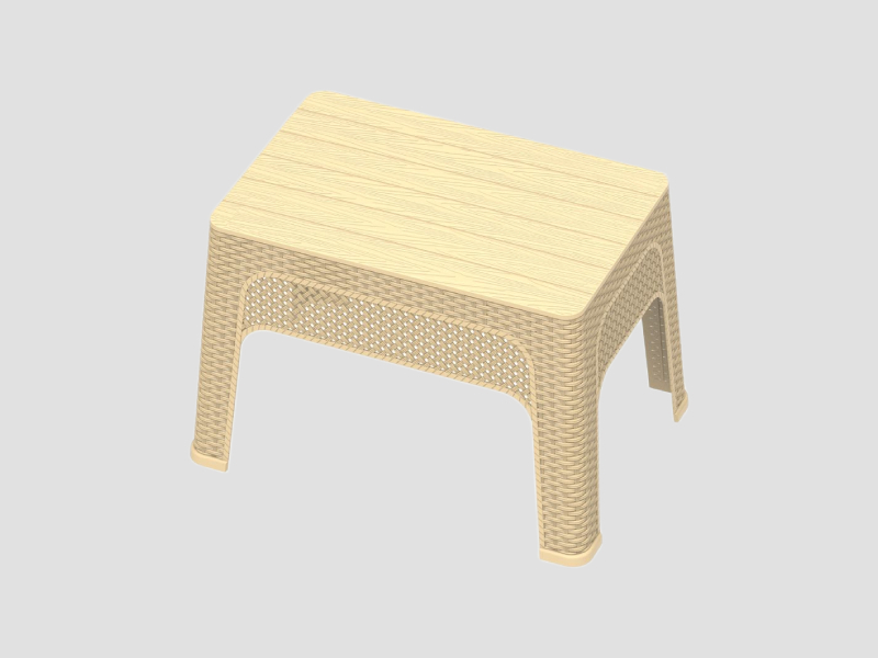 Rectangular Plastic Tea Table 