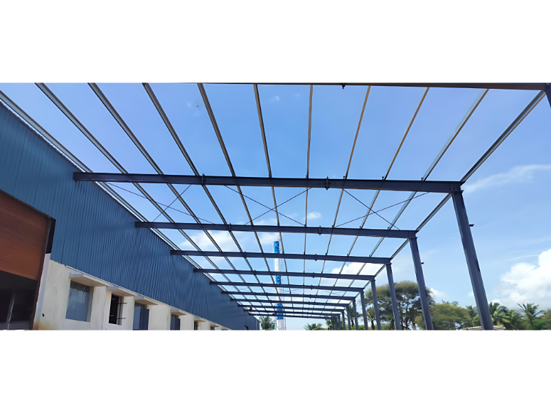 A Type Building With Lean To Extension For Industrial Space Expansion