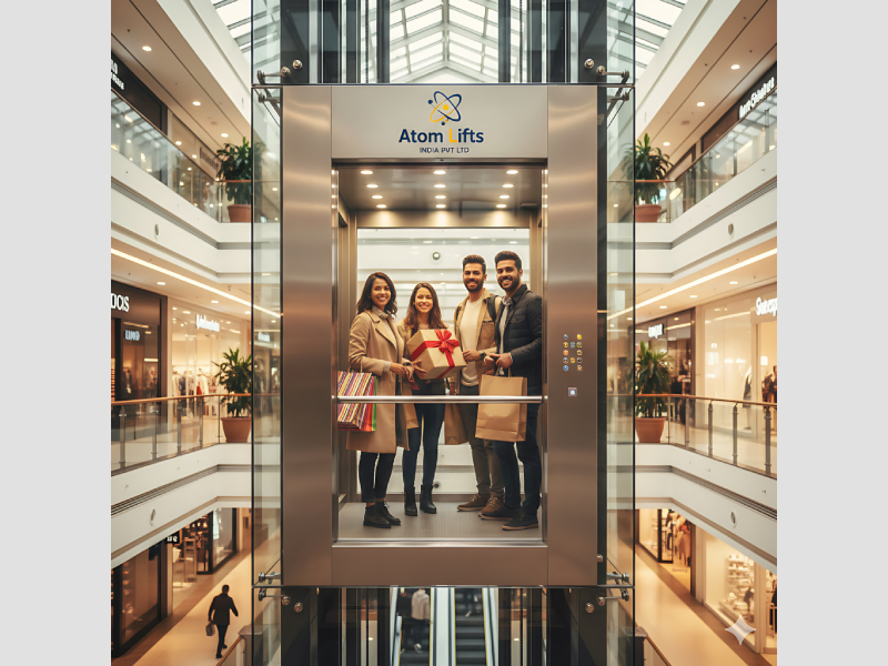 Commercial Premium Lift for Malls and Hotels with Gearless Traction System