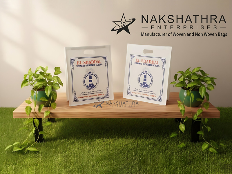 Custom Printed Non Woven Nursery School Distribution Bag