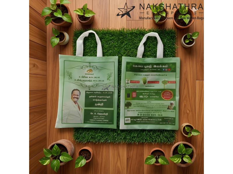 Green Non-Woven Environmental Campaign Bag
