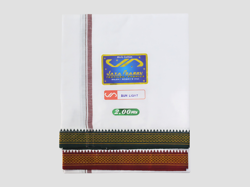 Sun Light White Rich Cotton Lungi