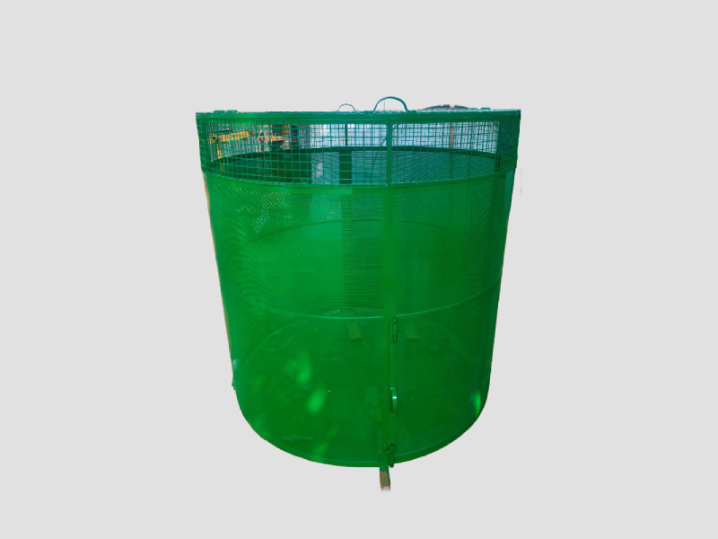 Cylindrical Compost Containment Unit For Community Waste Composting Use