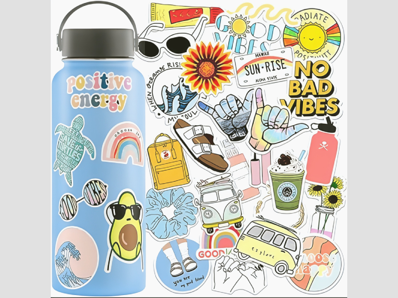 Water bottle labes