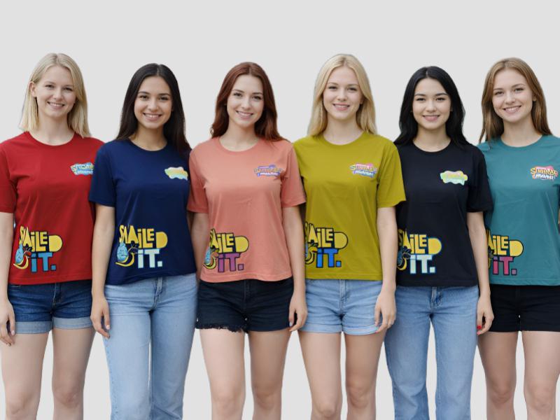 Women Typography Artwork Cotton Top For Daily Fashion Mia Signora