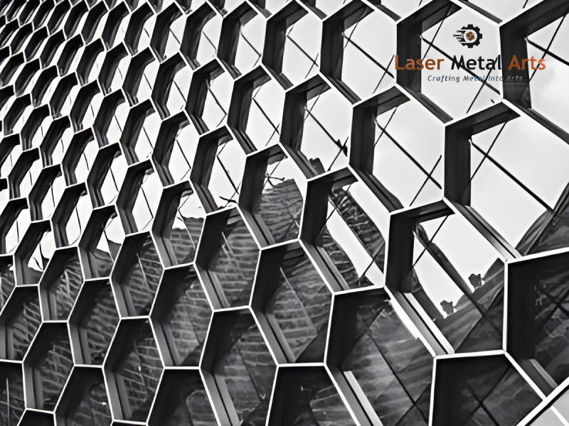 Honeycomb Metal Screen Panel For Building Elevation and Ventilation