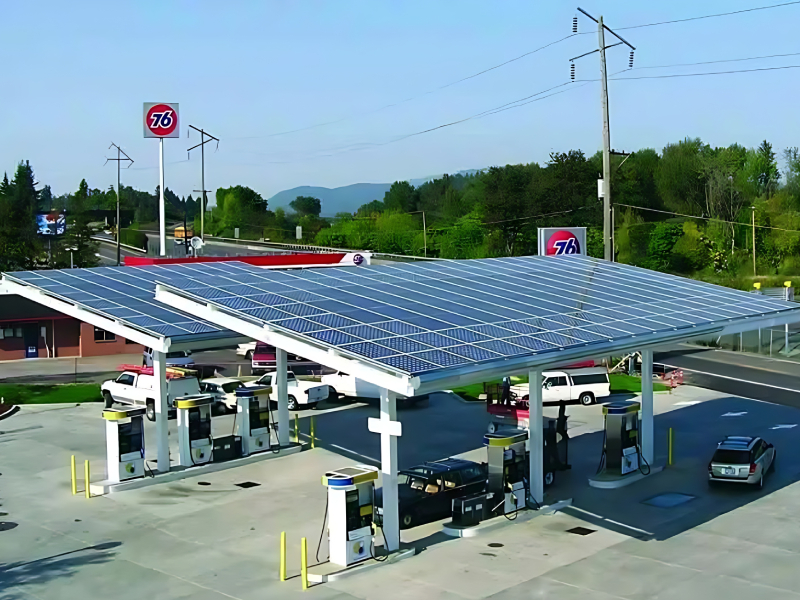 Solar Power Plant 10 Kilowatt For Petrol Pump Operations