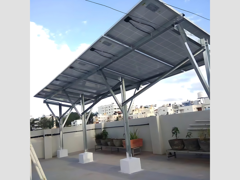 Weatherproof Elevated Solar Rack System Custom Size For Rooftop