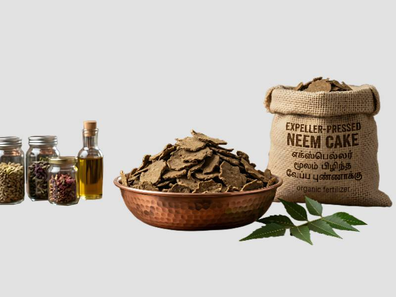 Expeller Neem Cake Organic Fertilizer For Soil Conditioning And Pest Control