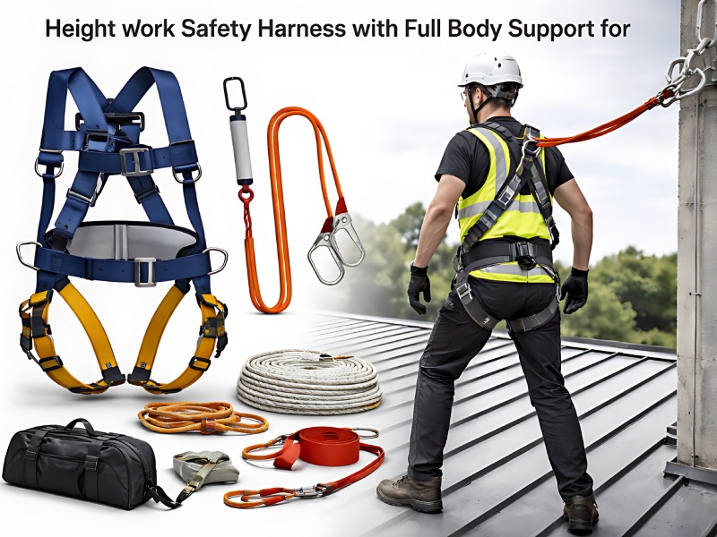 Height Work Safety Harness with Full Body Support for Industrial Use
