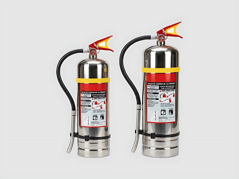 Kitchen Fire Extinguisher 6L And 9L Stainless Steel For Cooking Oil Fires