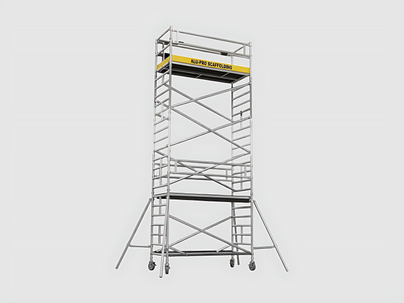 Narrow Aluminium Scaffolding System Lightweight For Construction Use