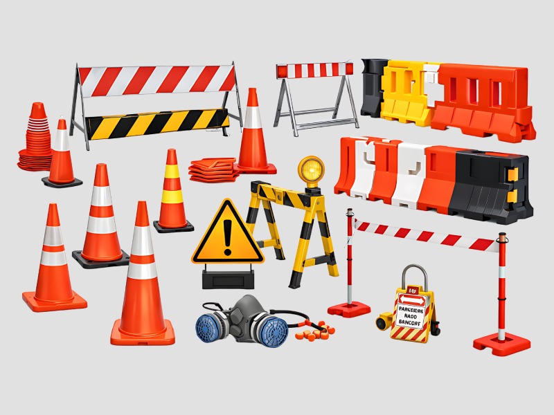 Road Safety Cones and Barricades for Traffic Management and Industrial Use