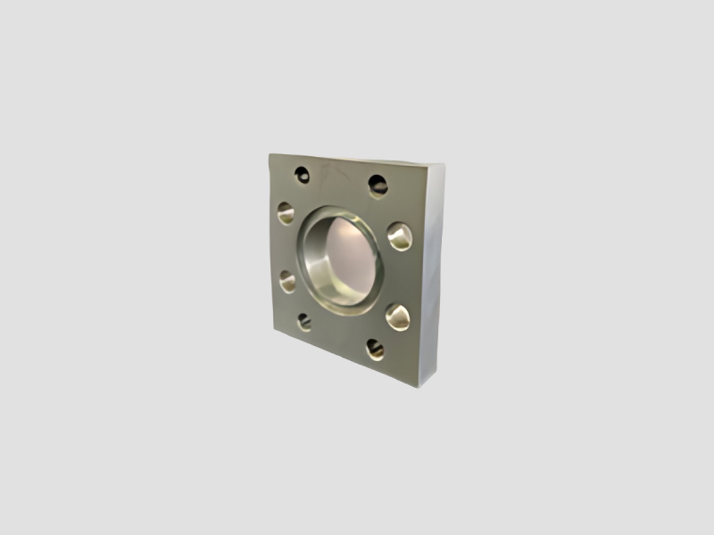 Square Mounting Plate With Center Bore For Industrial Assembly