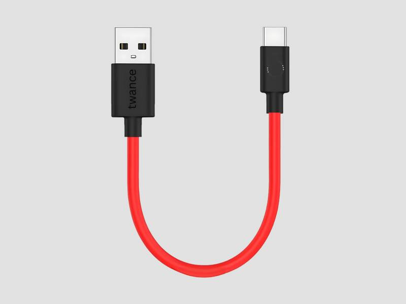 0.25 Meter Small Type C To Type C 3.1A Fast Charging And 480 Mbps Data Transfer Cable