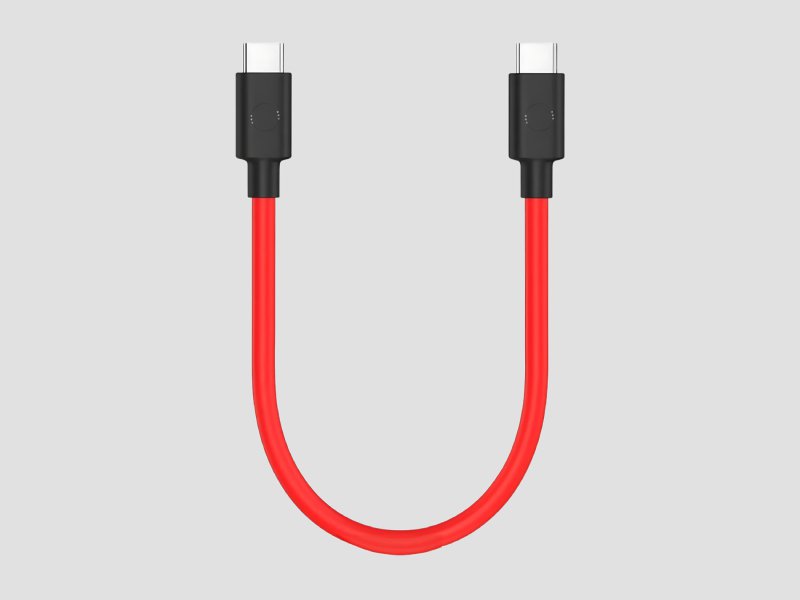 0.25 Meter Small Type C To Type C 3.1A Fast Charging and 480 Mbps Data Transfer Cable